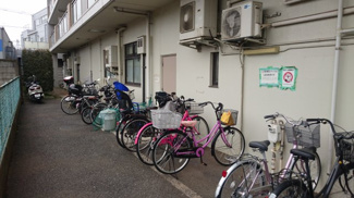 【駐車場】 | 建物裏の駐輪場です。