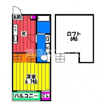 【間取り】 | ソレイユ竹下 | ソレイユ竹下の間取り