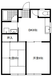【間取り】 | コーポラス伝法Ａ