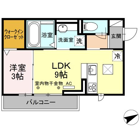 【間取り】 | エスパシオときわⅢ