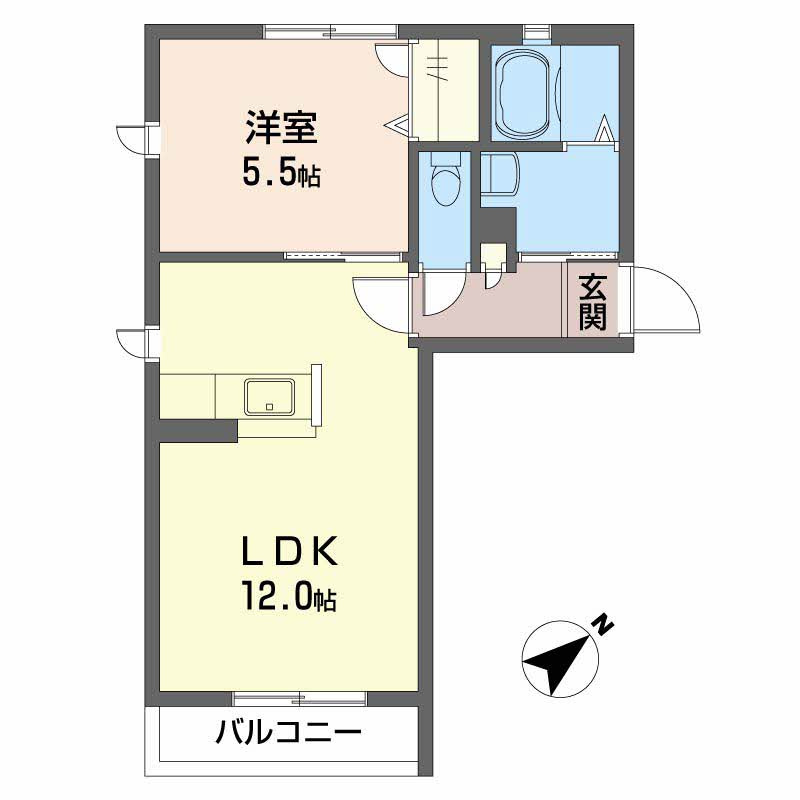 メロディハートＢ棟の間取り