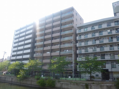 【外観】 | クリオ黄金町参番館 | 南東向きバルコニーより大岡川・春には桜を望めます！