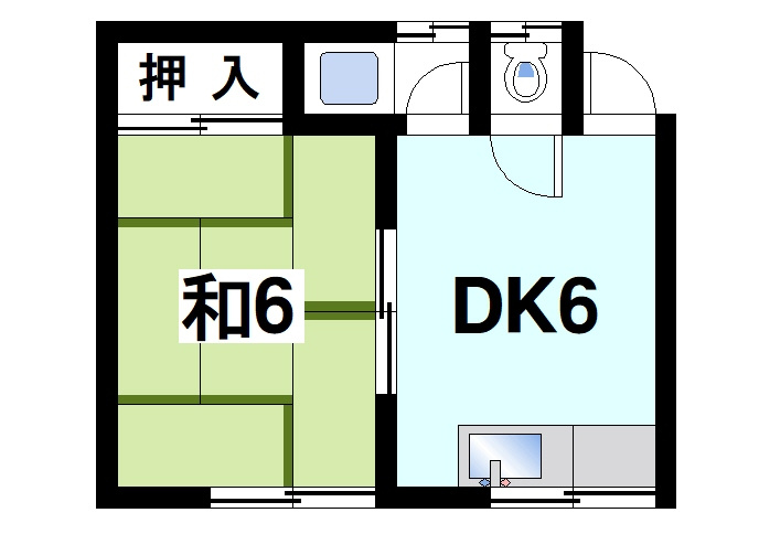藤川荘の間取り|一人暮らしの方にもオススメの物件です