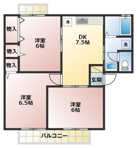 メゾンシャルマンの間取り