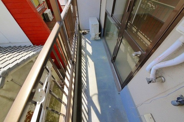 ハイネス桜井のバルコニー|陽当たり良好なバルコニーです