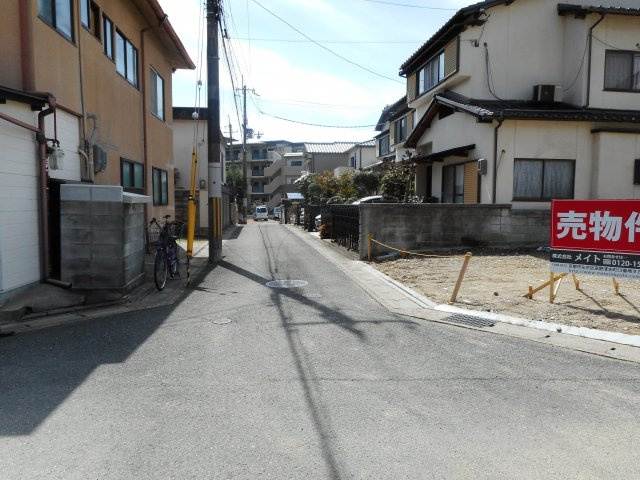 山科区御陵の前面道路含む現地写真