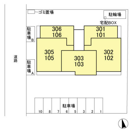 リノアイーナの区画図