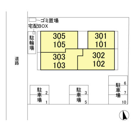 レガーメの区画図