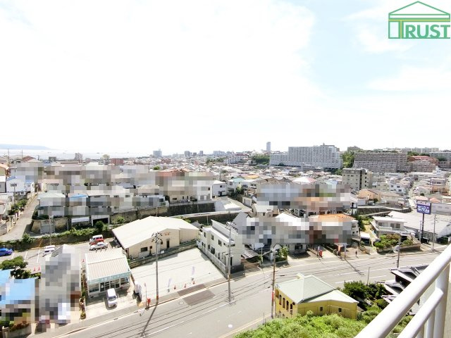 朝霧マンションＡ棟　内見随時受付中の展望|明石大橋、淡路島、瀬戸内海、街並みが一望できます