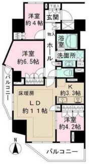 【間取り】 | パークハウス市谷柳町