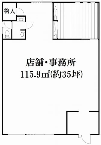 【間取り】 | 西鴻池町店舗・事務所
