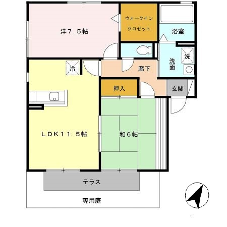 ビューハイツ西浦田の間取り