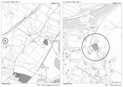 【地図】 | 大津市南小松1605-12　中古戸建