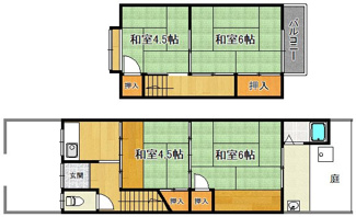 【間取り】 | 大宮南箱ノ井町貸家