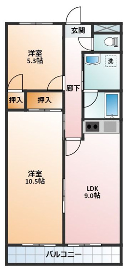 【間取り】 | ドエルウィステリア