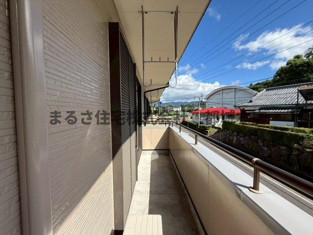 旭ヶ丘ハイツのバルコニー