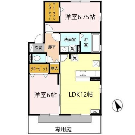 【間取り】 | リビングタウン阿倉川　Ｅ