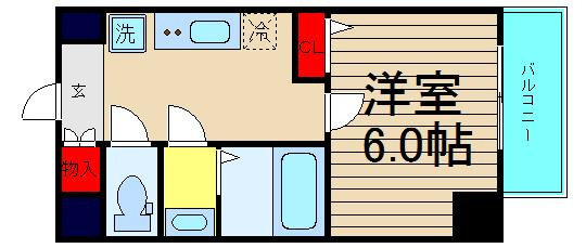 グランパシフィック難波西の間取り