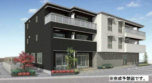 倉敷市羽島の賃貸マンションの外観パース