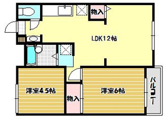 【間取り】 | ファンメゾンⅡA