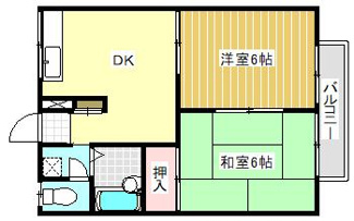 【間取り】 | エステートピア幸A棟