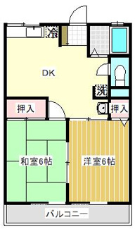 【間取り】 | シティハイム　パークヒルズＢ