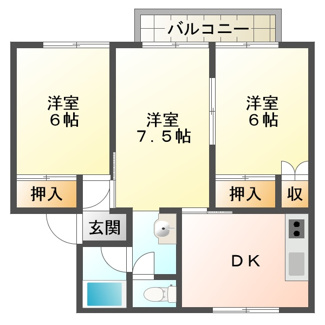 【間取り】 | マンションクヒオ Ａ棟