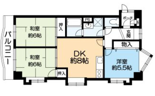 リベラ西芦屋の間取り