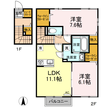 エーデルⅢの間取り