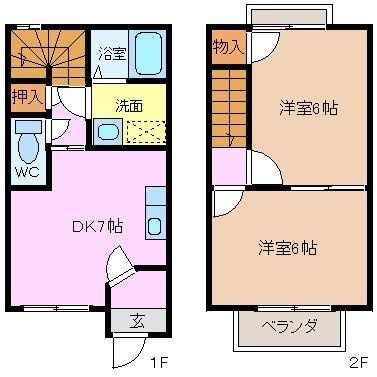 【間取り】 | ルーベンス日永Ⅲ