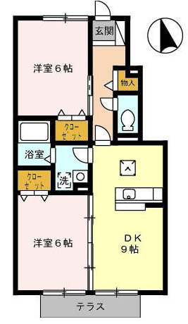 グランディールＡ棟の間取り