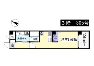 【間取り】 | DAICHI　B.L.D　HORINOUCHI