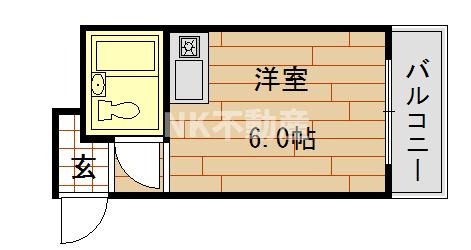 【間取り】 | アリーヴェデルチ小阪（八戸ノ里賃貸） | 間取りです