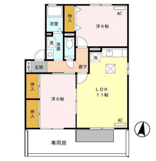 【間取り】 | コーポはおりや　Ｂ棟