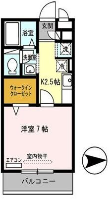 セジュールオッツ八戸ノ里の間取り