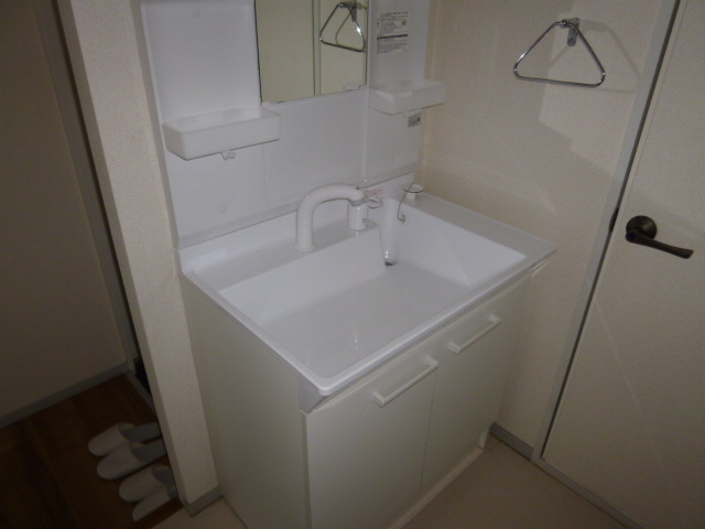 ハッピネス三宅Ａの洗面所|洗髪洗面化粧台