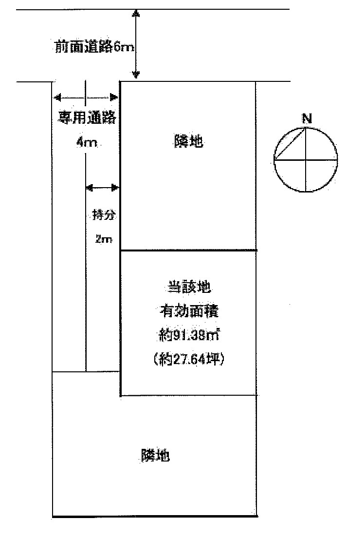 明石市天文町2丁目 中古戸建の前面道路含む現地写真