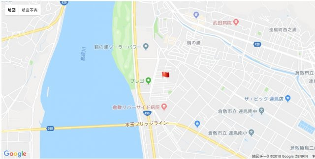 サンタウンくらしき鶴の浦　第3期の地図