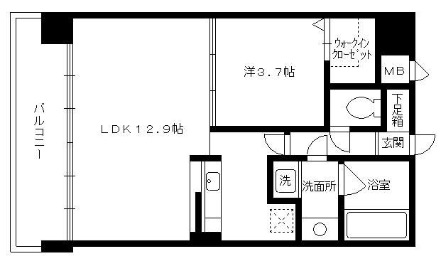 ナビールコート薬院の間取り
