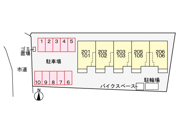 フィデールカーサの区画図