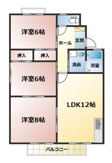 パークビレッジAの間取り