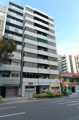 【外観】 | ダイアパレス南森町 | 一号線沿いの、便利な立地にあるマンションです。商店街が近く買い物至便です。