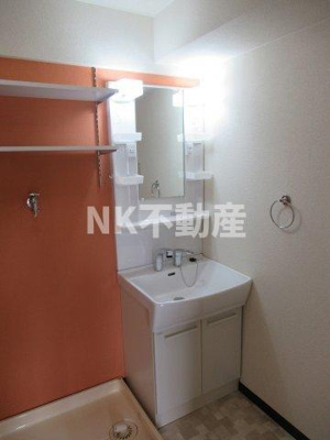 【洗面所】 | サンメゾン（俊徳道賃貸） | 広い洗面スペース