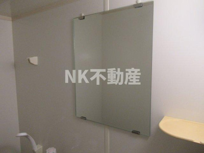 【浴室】 | アベニューリップル長田Ⅱ（長田賃貸） | お風呂に鏡があります