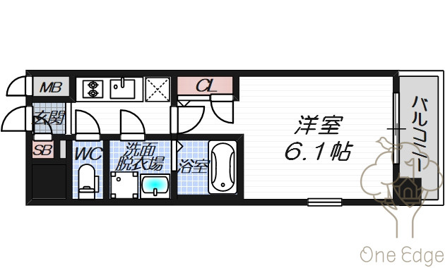 エスリード福島シティグランツの間取り