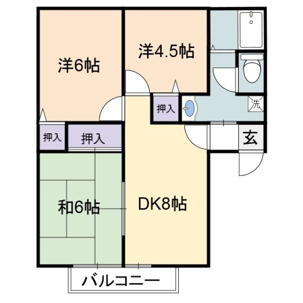 グランドゥール殿元の間取り