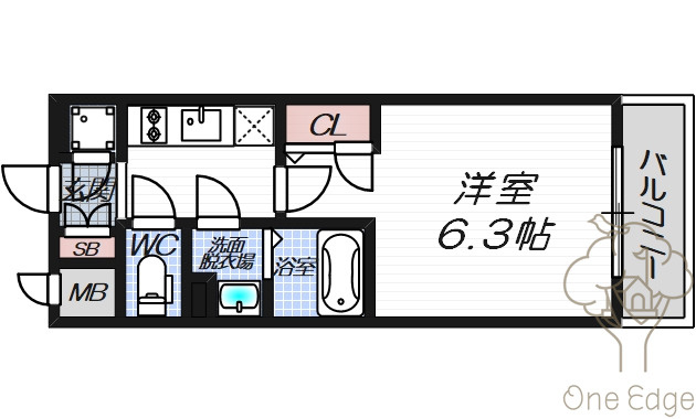 エスリード福島シティグランツの間取り