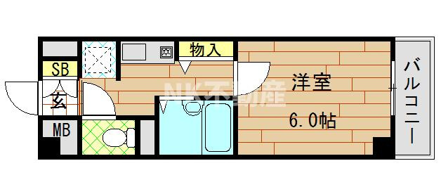 【間取り】 | M・Sunrise（エム・サンライズ）（久宝寺口賃貸） | 間取りです