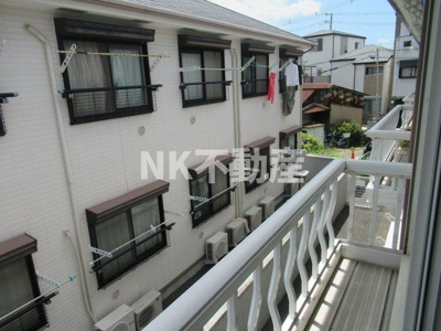 【バルコニー】 | エステートピアナカタD棟（長瀬賃貸） | 洗濯物干し場です