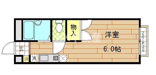【間取り】 | エステートピアナカタD棟（長瀬賃貸） | 間取りです